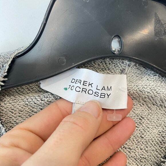 Derek Lam 10 Crosby Artsy Sleeveless Open Back Fit & Flare Dress Gray 4 Knit - Picture 7 of 15